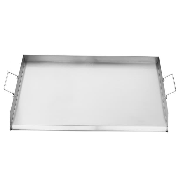 36x22 Platt Grillgaller, Universal BBQ Grillpanna i Rostfritt Stål, Köksredskap