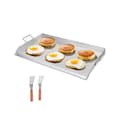 Miniatyrbild 1 av 11: 36x22 Platt Grillgaller, Universal BBQ Grillpanna i Rostfritt Stål, Köksredskap