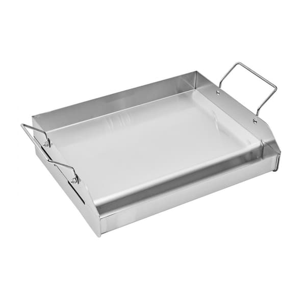 Grilli- ja paistolevy, Edelstahl BBQ, 425x270mm ruostumaton teräsgrilli, käytännöllinen kypsennysastia