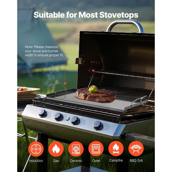 Hiiliteräksinen BBQ-Grillipannu, 24x16 litteä parila, universaali käyttö