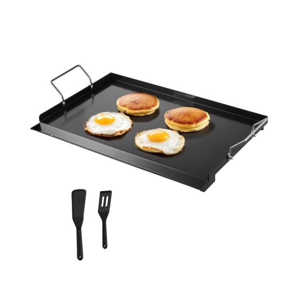 Hiiliteräksinen BBQ-Grillipannu, 24x16 litteä parila, universaali käyttö