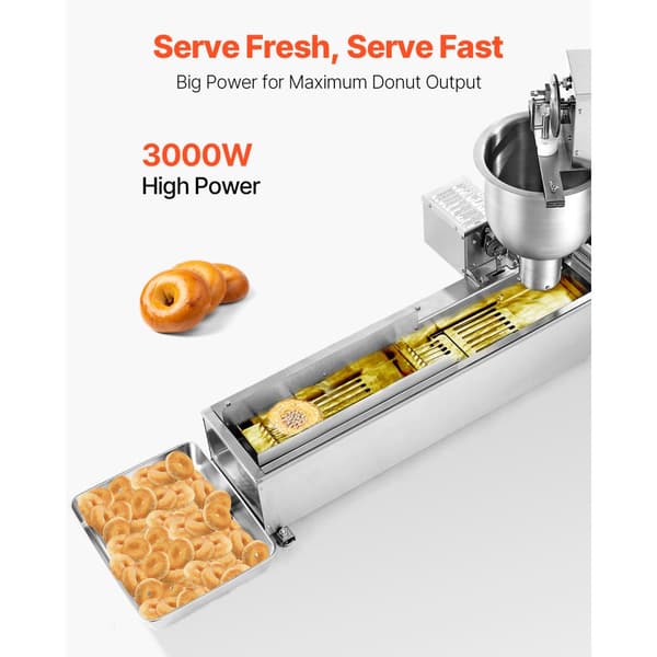 Automatisk Donutsmaskine, Enkel Række, 90 stk/t, kommerciel brug, Donut Maker