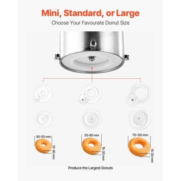 Automatisk Donutsmaskine, Enkel Række, 90 stk/t, kommerciel brug, Donut Maker
