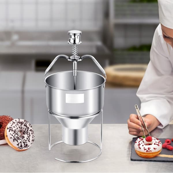 Dej-udlægger manuel, Doughnut Dropper Hopper Dispenser, rustfrit stål, kvalitetsdesign