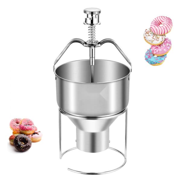 Dej-udlægger manuel, Doughnut Dropper Hopper Dispenser, rustfrit stål, kvalitetsdesign