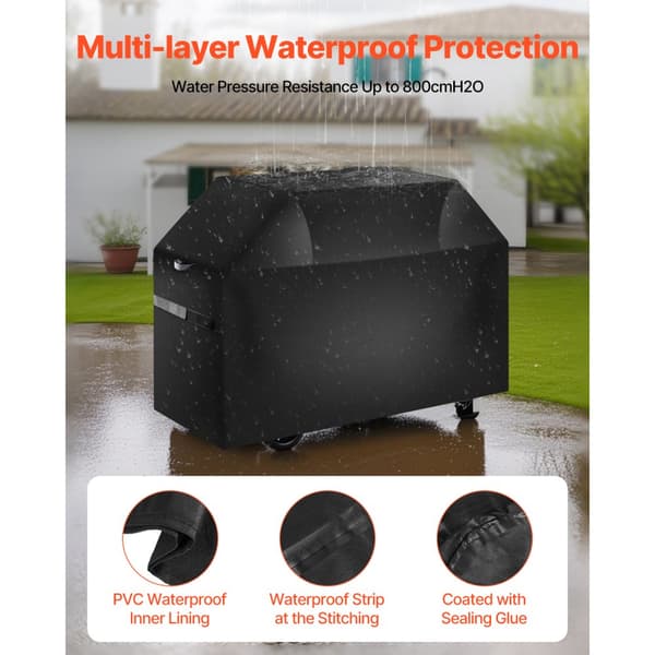 48 tommer Grill Cover, Heavy Duty BBQ Gas Grill Cover, Udendørs Vandtæt
