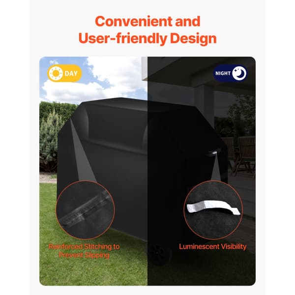 48 tommer Grill Cover, Heavy Duty BBQ Gas Grill Cover, Udendørs Vandtæt