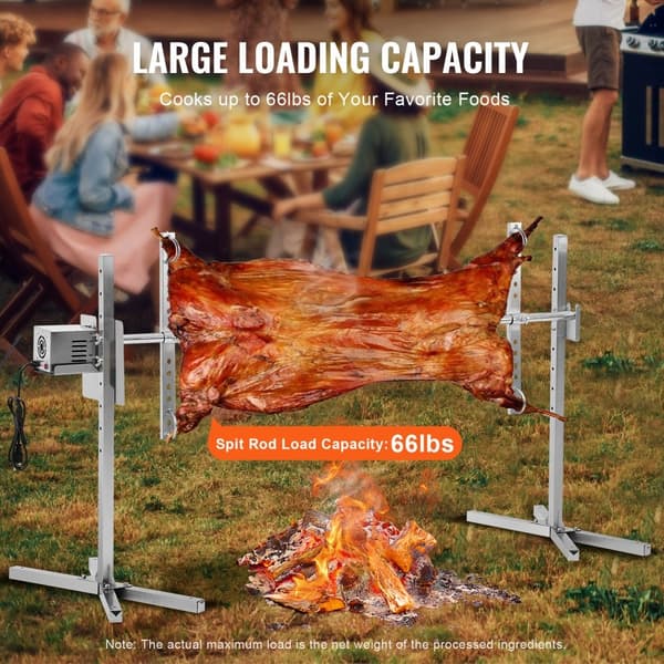 56 Sähkögrilli BBQ Rotisserie -sarja, Ruostumaton teräs, 132 lb sianlihalle ja lampaalle