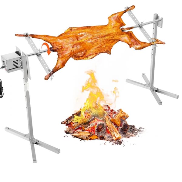 56 Sähkögrilli BBQ Rotisserie -sarja, Ruostumaton teräs, 132 lb sianlihalle ja lampaalle