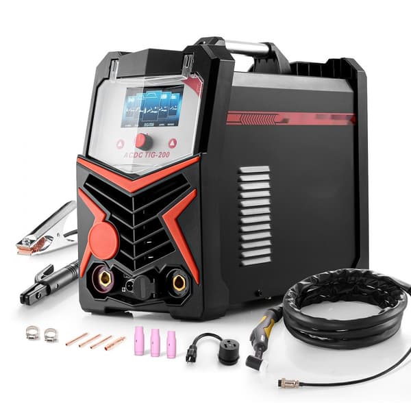 TIG-svetsmaskin 6-i-1, AC/DC, Pulspunkt MMA Stick, IGBT LED-teknik