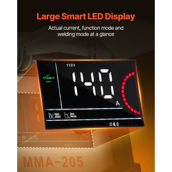 TIG Svejser 2-i-1, Lift MMA Stick Arc, IGBT Hot Start, LED-funktion
