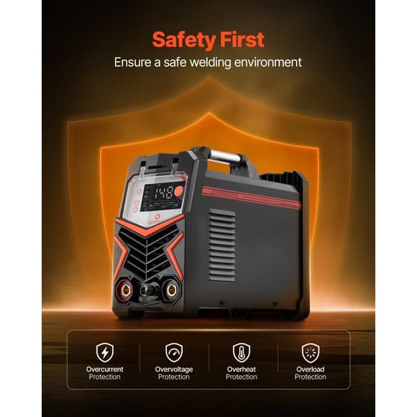 TIG Svejser 3-i-1, Pulse MMA Stick, IGBT Inverter LED, kraftfuld svejsning