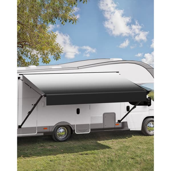RV Ersättningsmarkis 18', Manuell Trailer Markis, Passar de flesta DC12V RVs