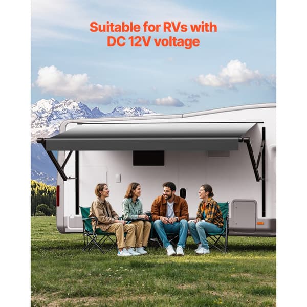RV Ersättningsmarkis 10', Elektrisk Släpmarkis, Passar De Flesta DC12V Husbilar