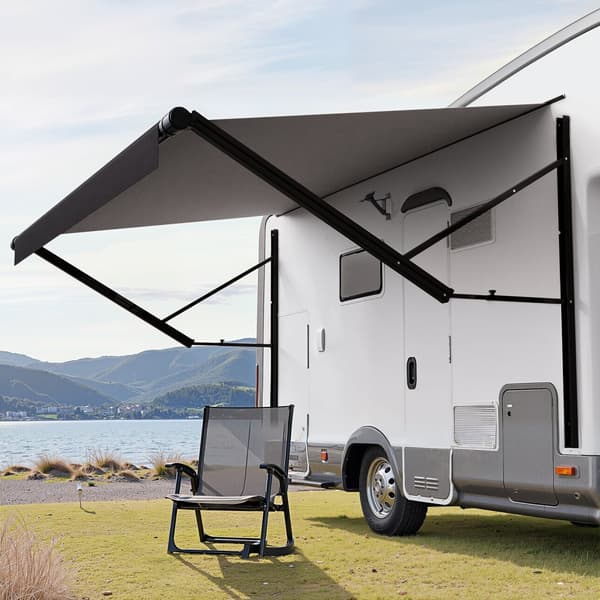 RV Ersättningsmarkis 10', Elektrisk Släpmarkis, Passar De Flesta DC12V Husbilar