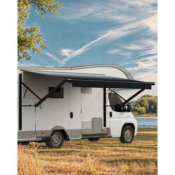 RV Ersättningsmarkis 10', Elektrisk Släpmarkis, Passar De Flesta DC12V Husbilar