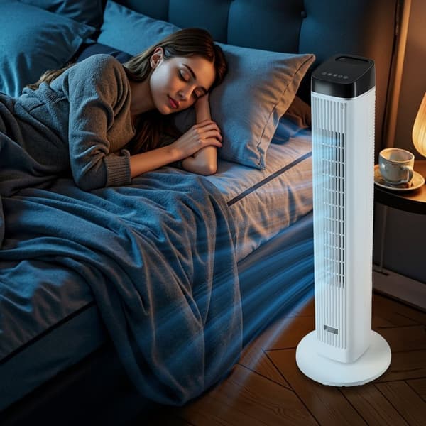 40 Oskilloiva Tornituuletin, 9h Ajastin, 22 ft/s Nopeus, Kaukosäätimellä