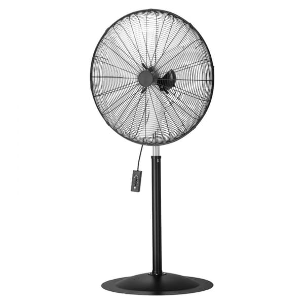 30 Industriel Piedestalventilator, 3-Hastigheds Oscillerende Blæser, Højdejusterbar, Kraftfuld Køling