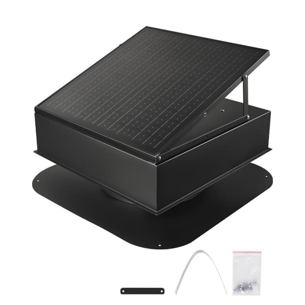 Aurinkokattoinen ullakon poistopuhallin 35W, Älytermostaatti, Harjaton moottori, Energiaystävällinen, Helppo asennus