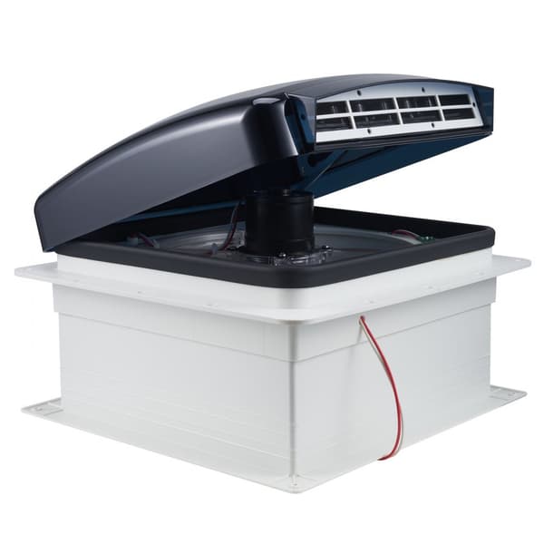 RV Ventilator 14 tommer, Vendbar med Regndæksel, Power Top Låg, Energibesparende, Stille Drift