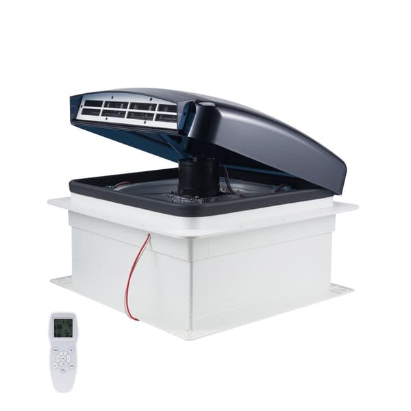 RV Ventilator 14 tommer, Vendbar med Regndæksel, Power Top Låg, Energibesparende, Stille Drift