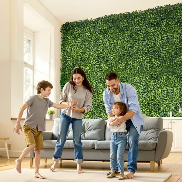 Konstgräs Väggpaneler 40x120, Milano Gräsgrönska, Idealisk för Inredningsdesign