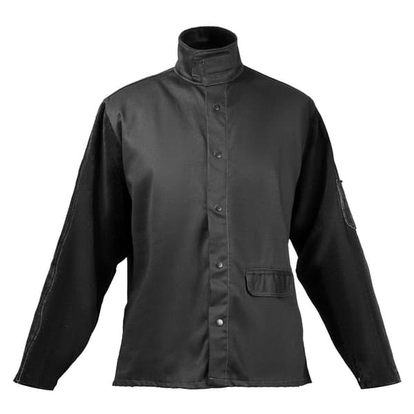 FR-Hitsaustakki XL, Naudannahkaa & 9oz FR-Puuvillaa, Suuri Kestävyys