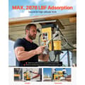 Miniatyrbillede 7 af 11: Magnetisk boremaskine 1400W, 2878 lbf Mag model, 2 i borediameter, 6 bits, gul farve