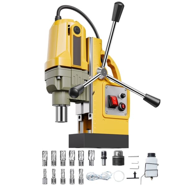 Magnetisk borr 1400W, Borrpress Modell 2810 lbf, 1,6 tum borrdiameter, 11-bitars set