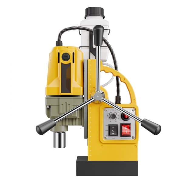 Magnetisk boremaskine 1200W, 2810 lbf Mag, 1,6 i borediameter, gul farve
