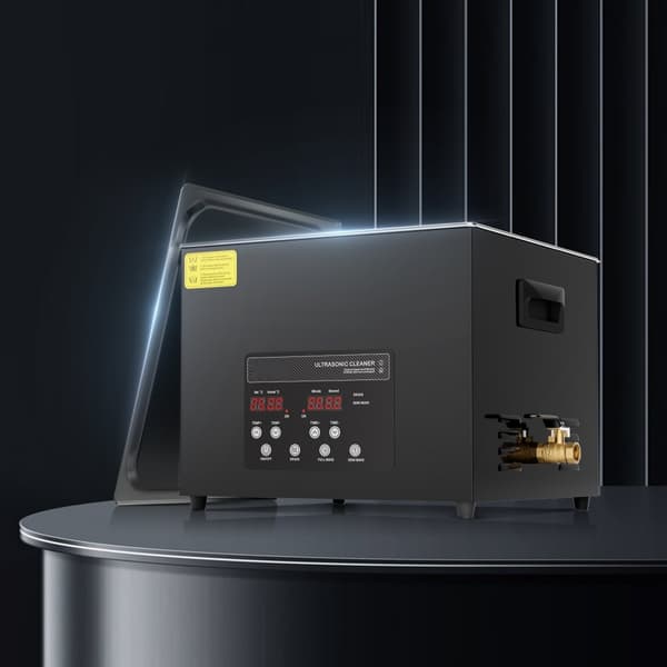 15L Ultrasonisk Rensemaskine, Kurvevarmer og Timer, 360W, Effektiv rengøring, Dybdepenetrering