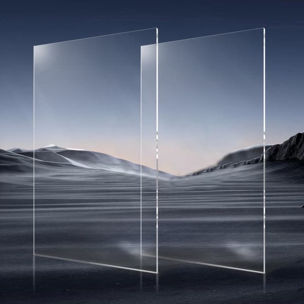 2-pak Plexiglas Akrylplader, 24x48 Plastplader, 1/8 Tomme Tykke, Lette at Skære og Bearbejde