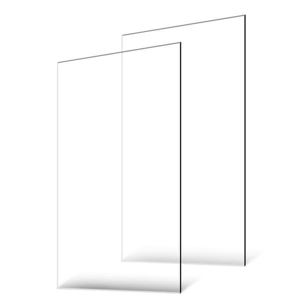 2-pak Plexiglas Akrylplader, 24x48 Plastplader, 1/8 Tomme Tykke, Lette at Skære og Bearbejde