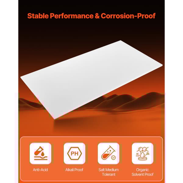 HDPE-muovilevy 1-kpl pakkaus, 24x48 tuuman muovipaneeli, 1/2 tuuman paksuus