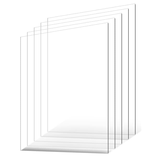 5-pak PET/Plexiglasplader, 24x36 tommer plastikplader, 0,04 tommer tykkelse