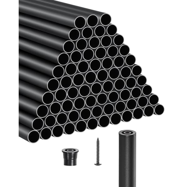 Trappspindlar 101 Pack, 32 tum aluminiumsspindlar, inkluderar skruvar och skenlock