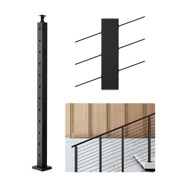 Kabelräckesstolpe 42x1x2 tum, 1JZLGZXHS106VRA3X001V0, med 30° vinklade hål