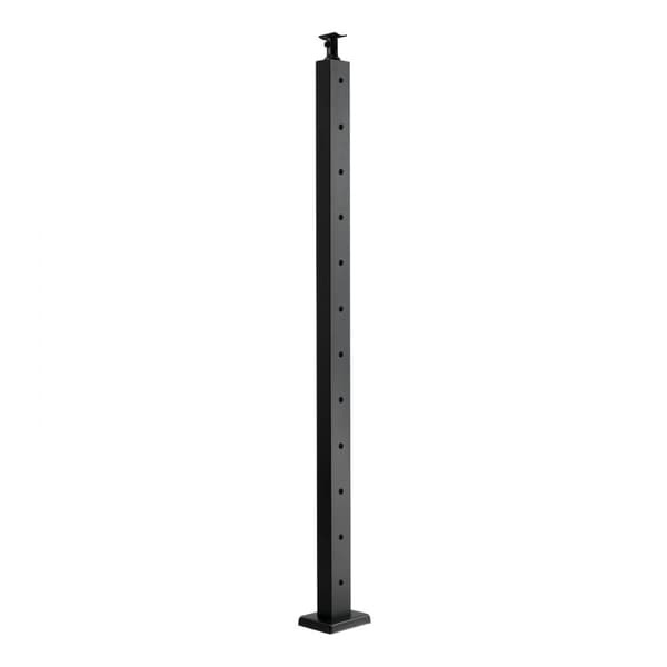 Kabel Gelænderstolpe 42x2x2, Vandret Hulstolpe, Model 4JZLGZXHS106URZU0001V0