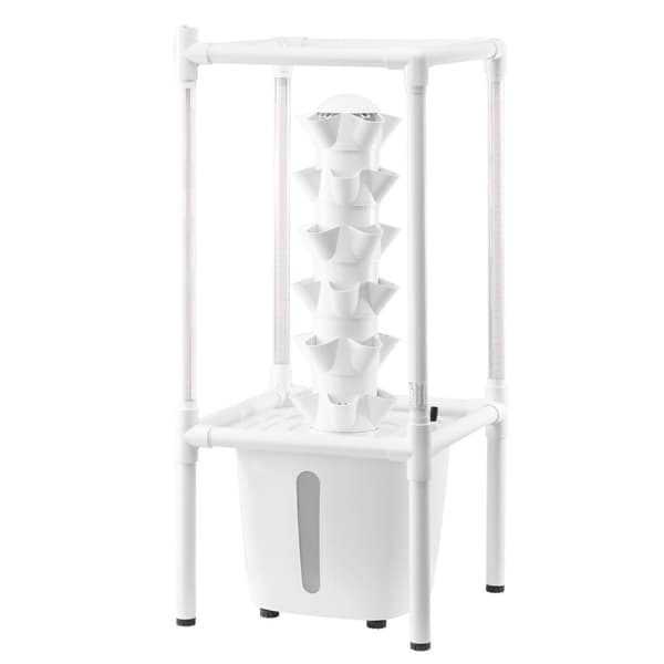 Hydroponiskt Odlarsystem, Grow Light 30 Pods, Hydroponisk Trädgårdstorn, integrerad belysning