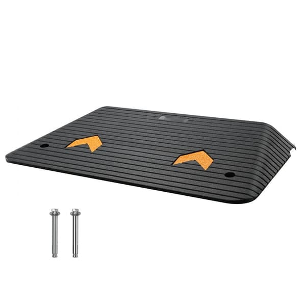 Schwellenrampe Bordsteinrampe, Türschwellenrampe 90,2x53,34x8,9cm, tillverkad av Gummi