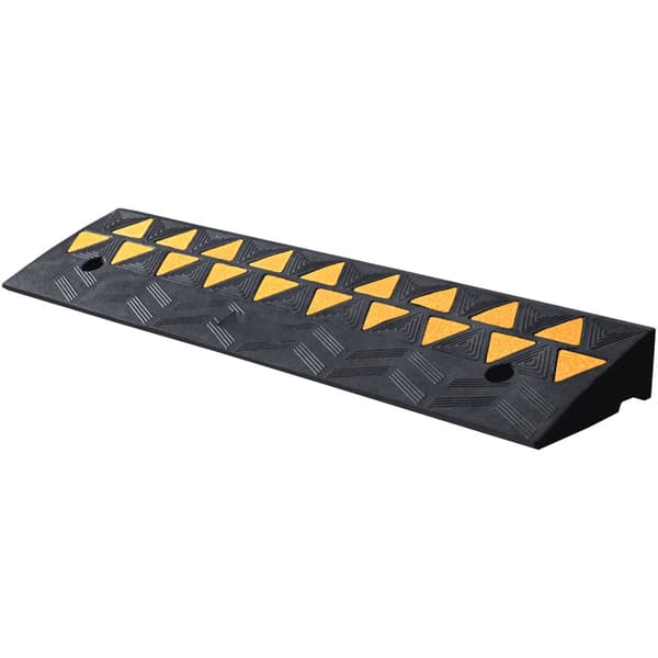 Schwellenrampe Auffahrrampe, Gummirampe Bordsteinrampe, 100x25x9,4cm, Maks. 15T Kuormituskapasiteetti