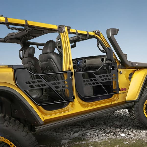 Jeep Tube Ovet 4-oviset, Tubulaariset Ovet, 2018-2024 Jeep Wrangler JL-malliin