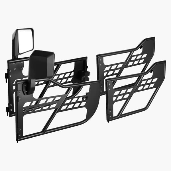 Jeep Tube Ovet 4-oviset, Tubulaariset Ovet, 2018-2024 Jeep Wrangler JL-malliin