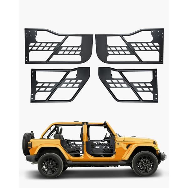 Jeep Rørdøre, 4-Dør-Model, Til 2007-2018 Jeep Wrangler JK, Robust Konstruktion, Nem Installation