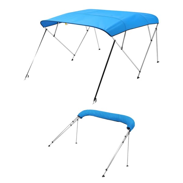 Veneen Bimini-katos 4-kaari, 96P x(85-90)L x 54K, Tyynenmerensininen, markiisi
