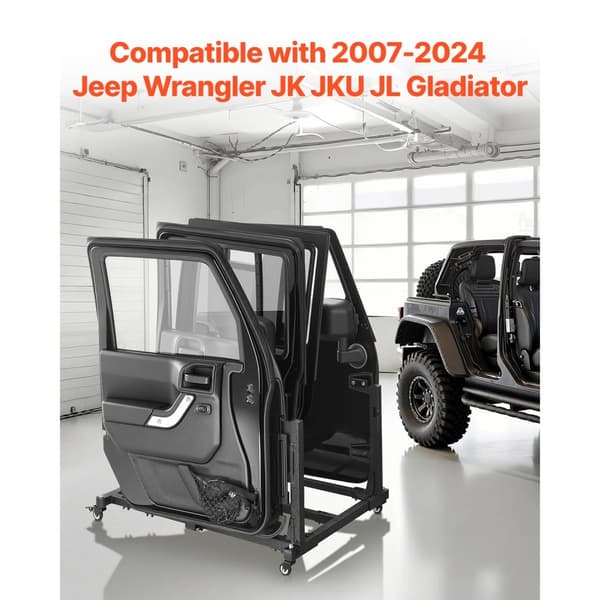 Jeep Oven Säilytyskärry, 4-Ovea, Jeep Wrangler JK JKU JL Gladiator, Kestävä, Helppo asentaa