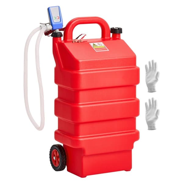Bränsle-Caddy 16 Gallon, Bärbar Bränsletank, med 12V DC Elektrisk Överföringspump