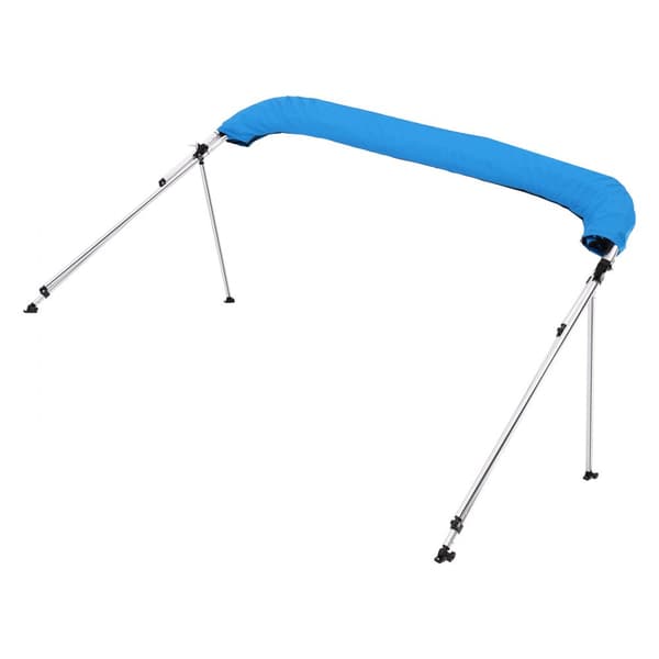 3-Bue Båd Bimini Top, 72Lx(85-90)B x 46H, Markise Canopy, Stillehavsblå Farve