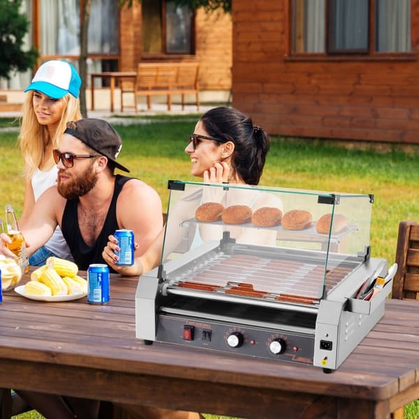 Sähkögrilli 30 Hot Dog, 11-rullainen kaupallinen grilli, 2200W
