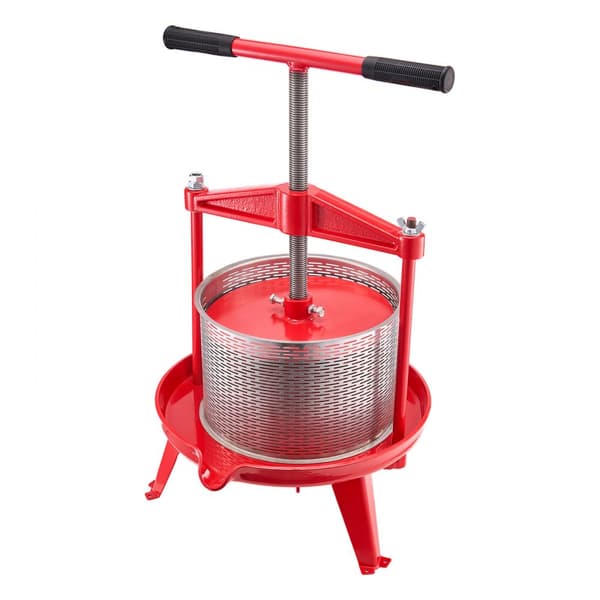 Frugtvinpresse, Manuel Presse til Vinfremstilling, 2,38 Gal/9L, Rustfrit Stål
